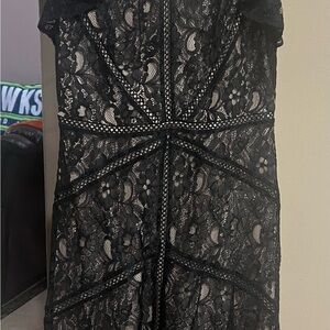 Elegant Black Lace Dress